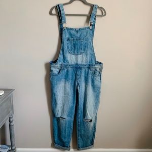 Distressed Boyfriend Boutique Style Overalls